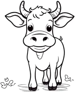ausmalbild-suesses-kaelbchen-mit-grossen-augen