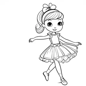 ausmalbild-tanzendes-maedchen-im-ballettkleid