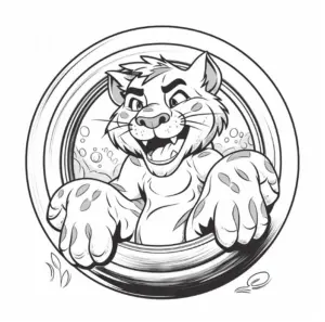 ausmalbild-tiger-schaut-aus-fenster