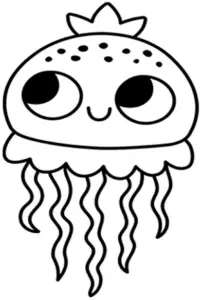ausmalbild-verspielte-qualle-mit-grossen-augen