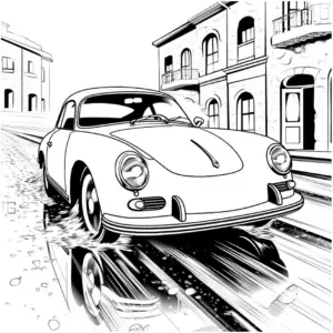 ausmalbild-von-einem-auto-in-der-stadtlandschaft