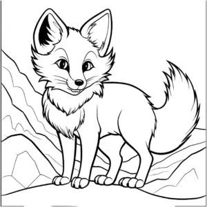 ausmalbild-von-einem-fuchs-in-der-natur