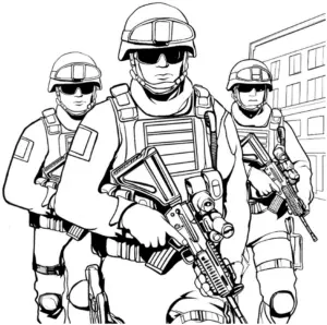 ausmalbild-von-polizisten-im-einsatz-in-urbaner-umgebung