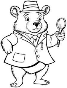 baer-im-anzug-mit-lupe