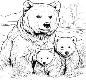 baerenfamilie-in-natuerlicher-umgebung