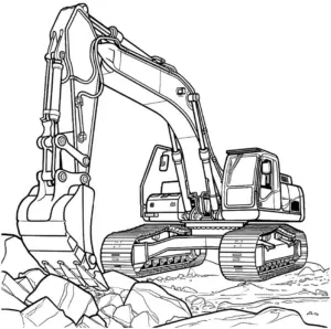 bagger-ausmalbild-mit-bauarbeiten