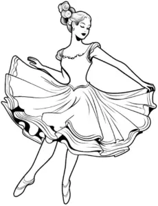 ballerina-ausmalbild-elegantes-tanzkleid