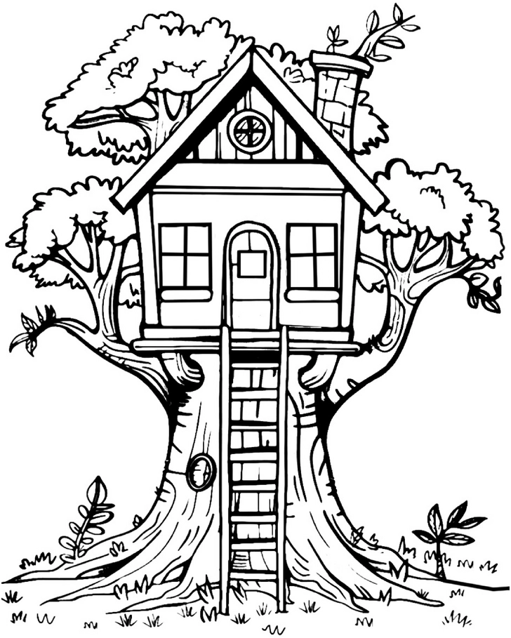 baumhaus-in-einem-grossem-baum-ausmalbild