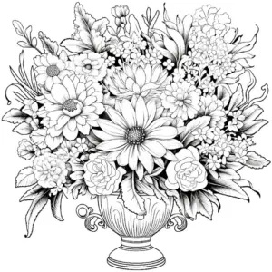 blumenstrauss-ausmalbild-vase