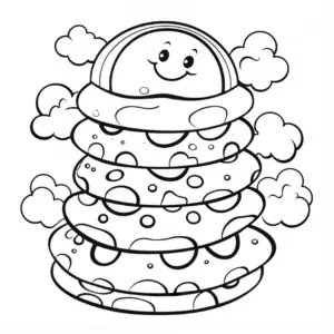 buntes-ausmalbild-mit-froehlicher-figur-auf-gestapelten-formen