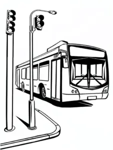 bus-an-einer-ampel-ausmalbild-zeichnen