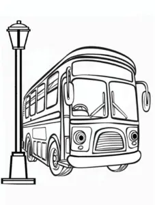 bus-ausmalbild-mit-laterne-zum-ausmalen