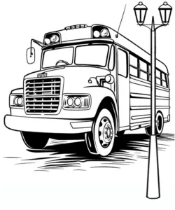 bus-mit-laterne-ausmalbild