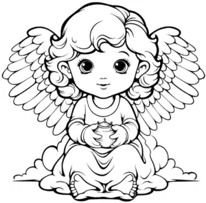 cherubischer-engel-ausmalbild-mit-fluegeln-und-wolken
