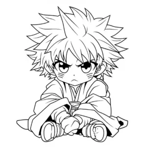 chibi-figur-im-kimono-mit-ernster-miene