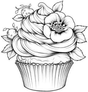 cupcake-mit-blueten-und-fruechten