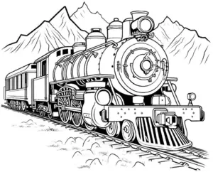dampflokomotive-ausmalbild-in-berglanschaft