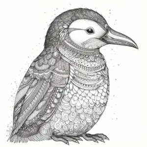 detailliertes-ausmalbild-eines-pinguins-mit-mustern