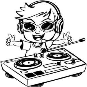dj-junge-am-plattenspieler-ausmalbild