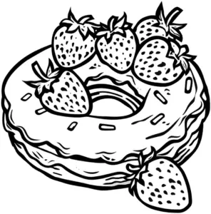 donut-mit-erdbeeren-und-bunten-streuseln