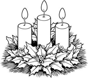 drei-kerzen-auf-adventskranz-ausmalbild