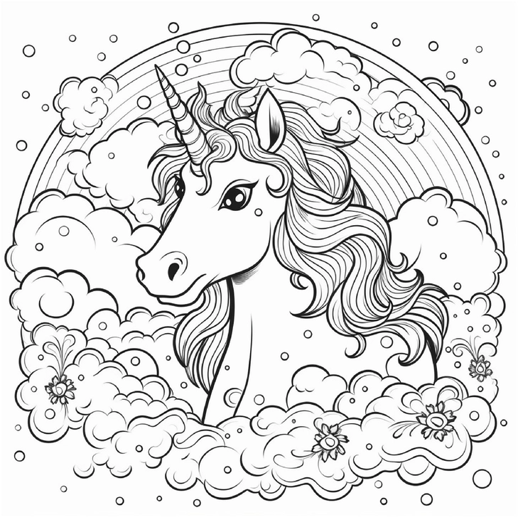 einhorn-ausmalbild-mit-regenbogen-und-wolken