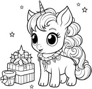 einhorn-mit-geschenken-und-sternen