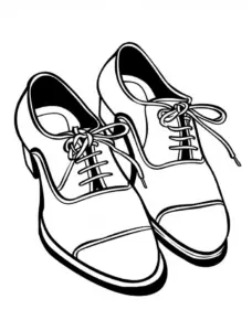 elegante-schuhe-ausmalvorlage-mit-schnuersenkel