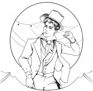 eleganter-mann-im-hut-ausmalbild