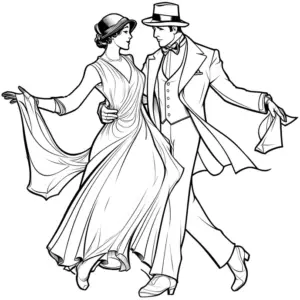 elegantes-ausmalbild-von-tanzenden-menschen