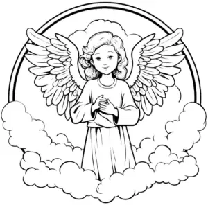 engel-ausmalbild-mit-fluegeln-und-wolken