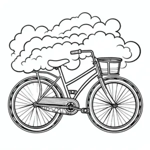 fahrrad-mit-wolken-ausmalbild