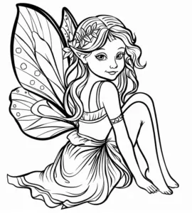 fee-mit-grossen-fluegeln-und-bluetenkranz