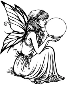 fee-mit-kristallkugel-und-grossen-fluegeln