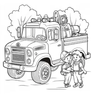 feuerwehrfahrzeug-mit-kindern-ausmalbild