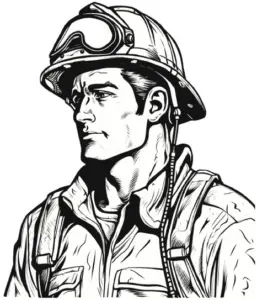 feuerwehrmann-mit-helm-und-schutzbrille-ausmalbild