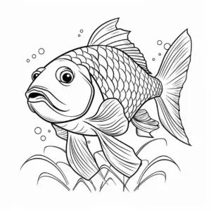 fisch-ausmalbild-mit-detaillierter-schuppenstruktur