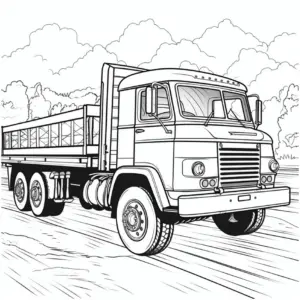 flachbett-lkw-auf-strasse-mit-natur