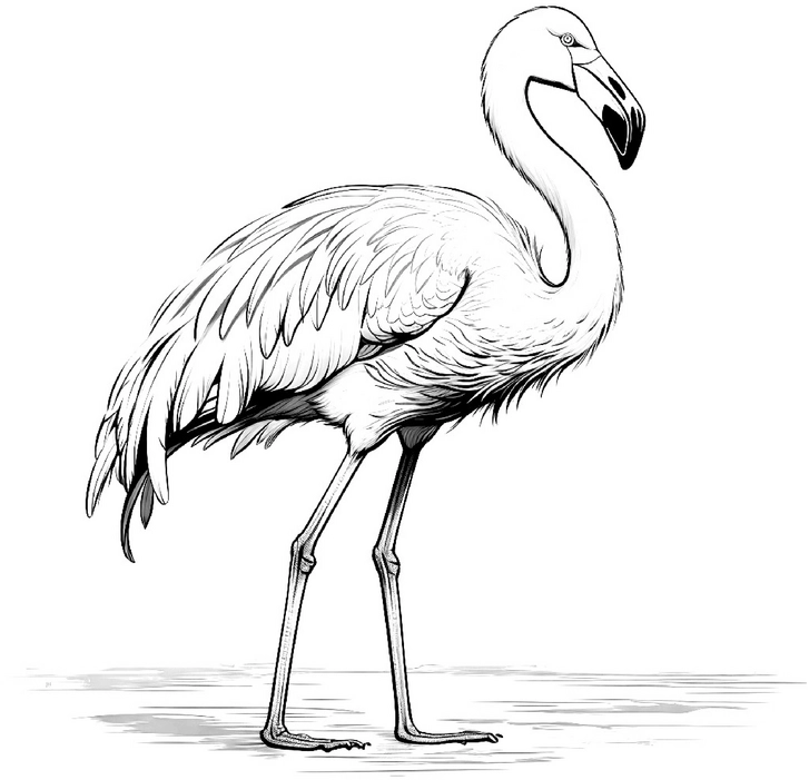 flamingo-ausmalbild-mit-detailliertem-gefeieder