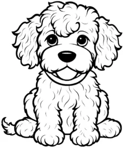 flauschiger-hund-ausmalbild