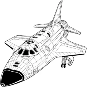 flugzeug-ausmalbild-in-draufsicht