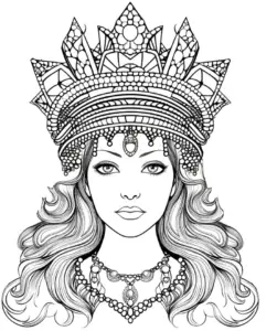 frau-mit-kunstvoller-krone-und-schmuck