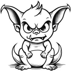 freches-monster-mit-grossen-ohren-und-spitzen-zähnen