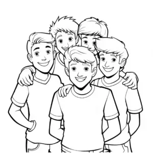 freunde-ausmalbild-mit-laechelnden-jungen