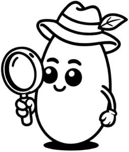 freundlicher-charakter-mit-vergroesserungsglas-und-hut