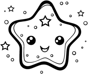 freundlicher-stern-mit-weiteren-sternen-ausmalbild