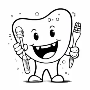 freundlicher-zahn-mit-zahnbuerste-und-eis