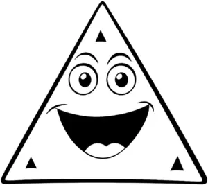 freundliches-dreieck-mit-laecheln-ausmalbild