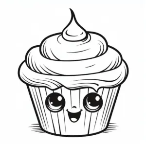 froehlicher-cupcake-ausmalbild-mit-sahnehaube