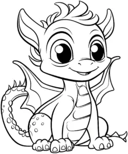 fröhlicher-drache-ausmalbild-mit-großen-augen